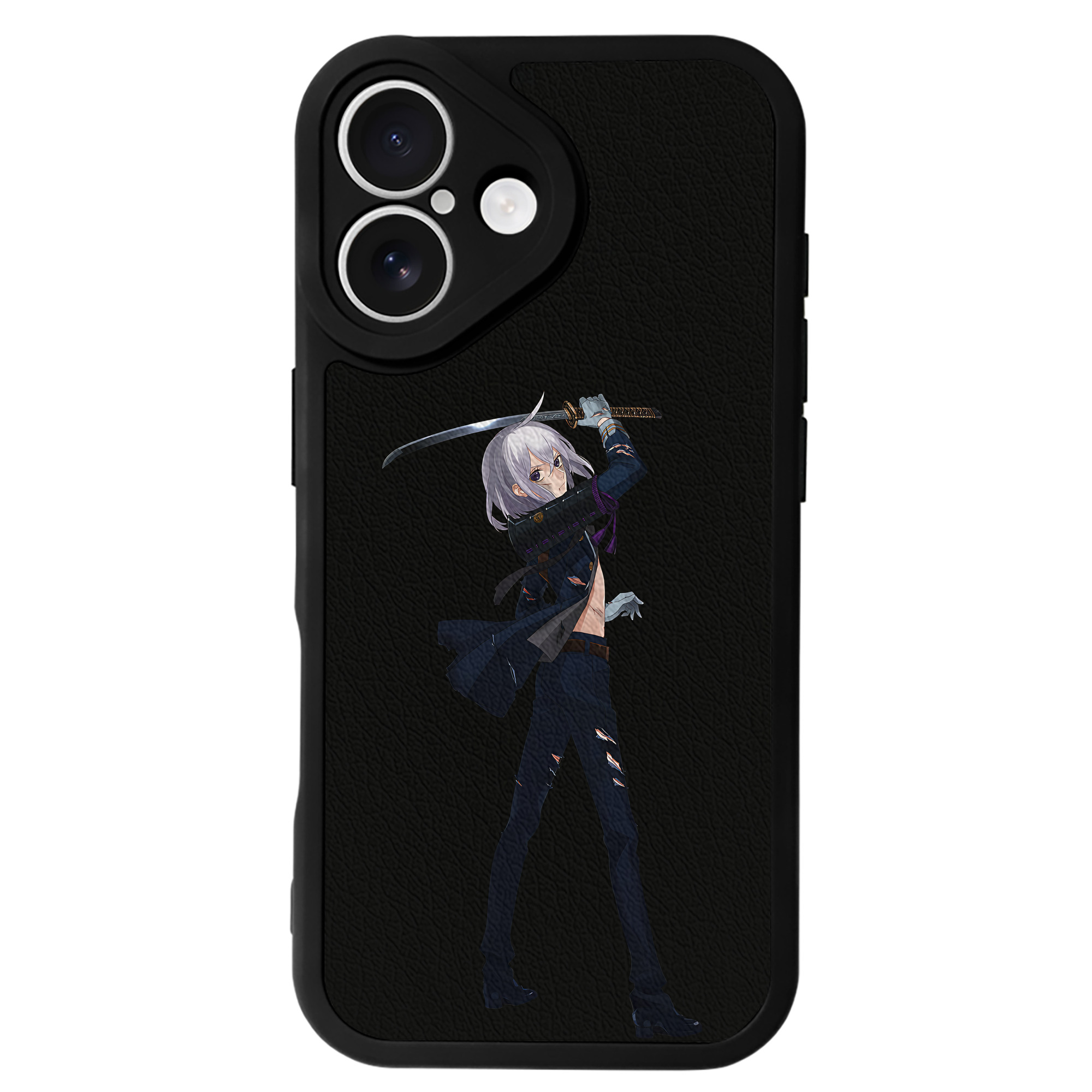 （画像用） 刀剣乱舞 Touken Ranbu 【iPhone 16シリーズ対応】シリコンスマホケース（レザー調） 材質：シリコン